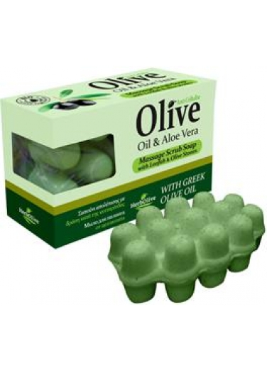 Massage Soap with Olive Oil & Aloe Vera 100gr